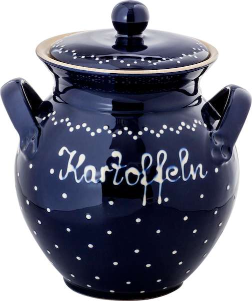 Echt Bürgel * Kartoffeltopf klein dunkelblau
