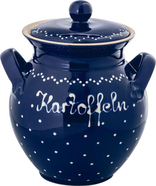 Echt Bürgel * Kartoffeltopf klein hellblau